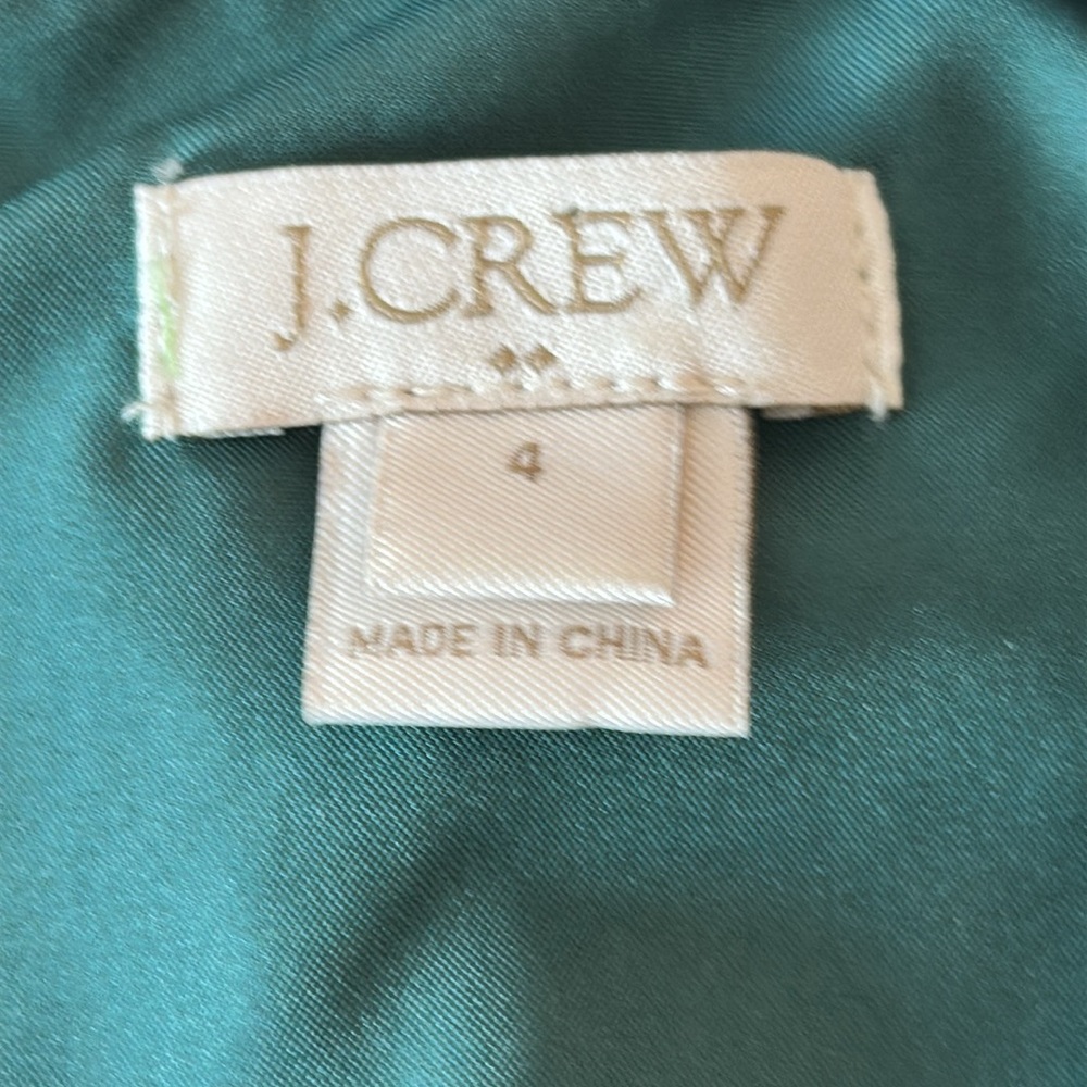 J. Crew Sleeveless Emerald Green Velvet Blouse with Peplum Bottom 4‎ Femme - Picture 4 of 7